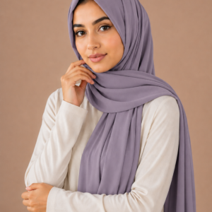 Plain chiffon - dull lavender