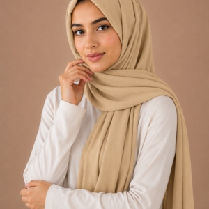 Plain chiffon - sand beige