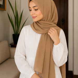 Plain chiffon - sand