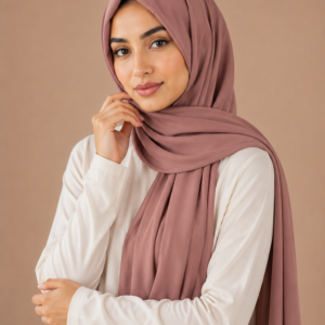 Plain chiffon - dusty rose