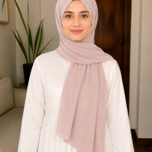 Plain chiffon - nude pink