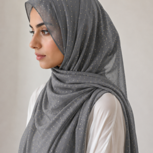Chiffon dots - grey