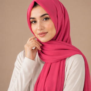 Plain chiffon - hot pink